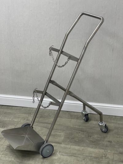 MS1006 STAINLESS STEEL OXYGEN CYLINDER TROLLEY