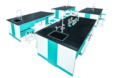 MON330 ALUMINUM AND WOODEN BIOLOGICAL LAB ROOM
